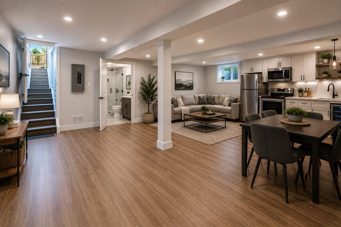 Basement income suite with full kitchen and separate entrance