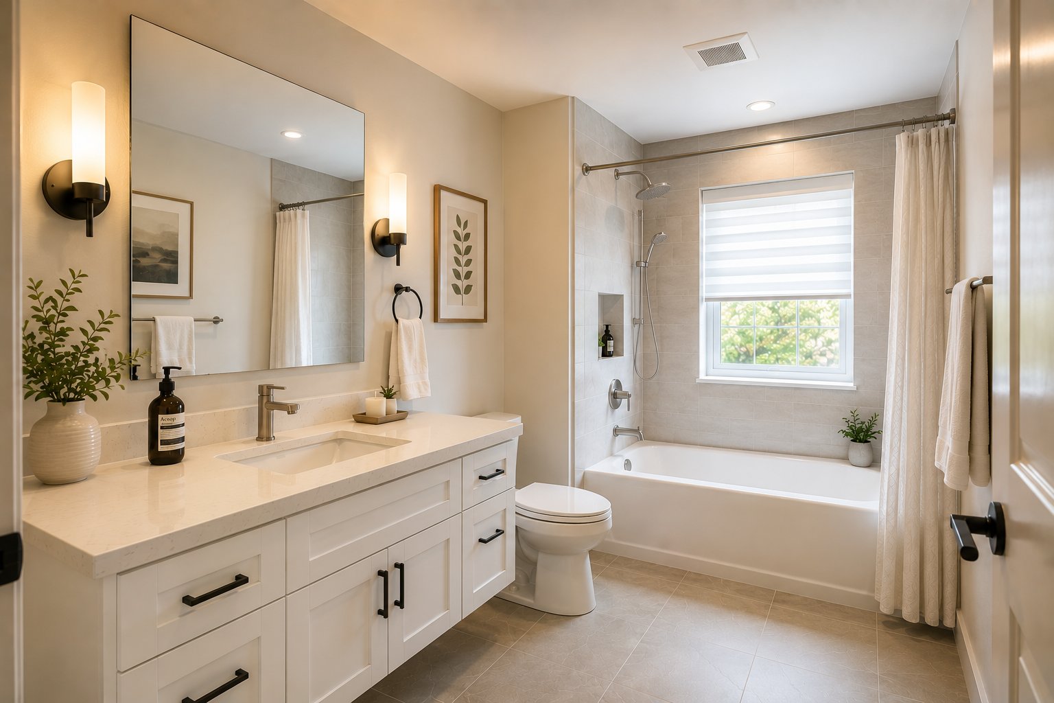 Case 03 — modernized bathroom, sold above asking
