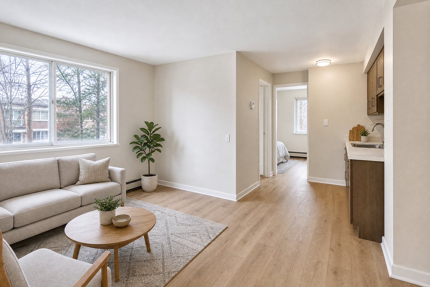 Clean refreshed interior prepared for assessment, listing, or rental turnover